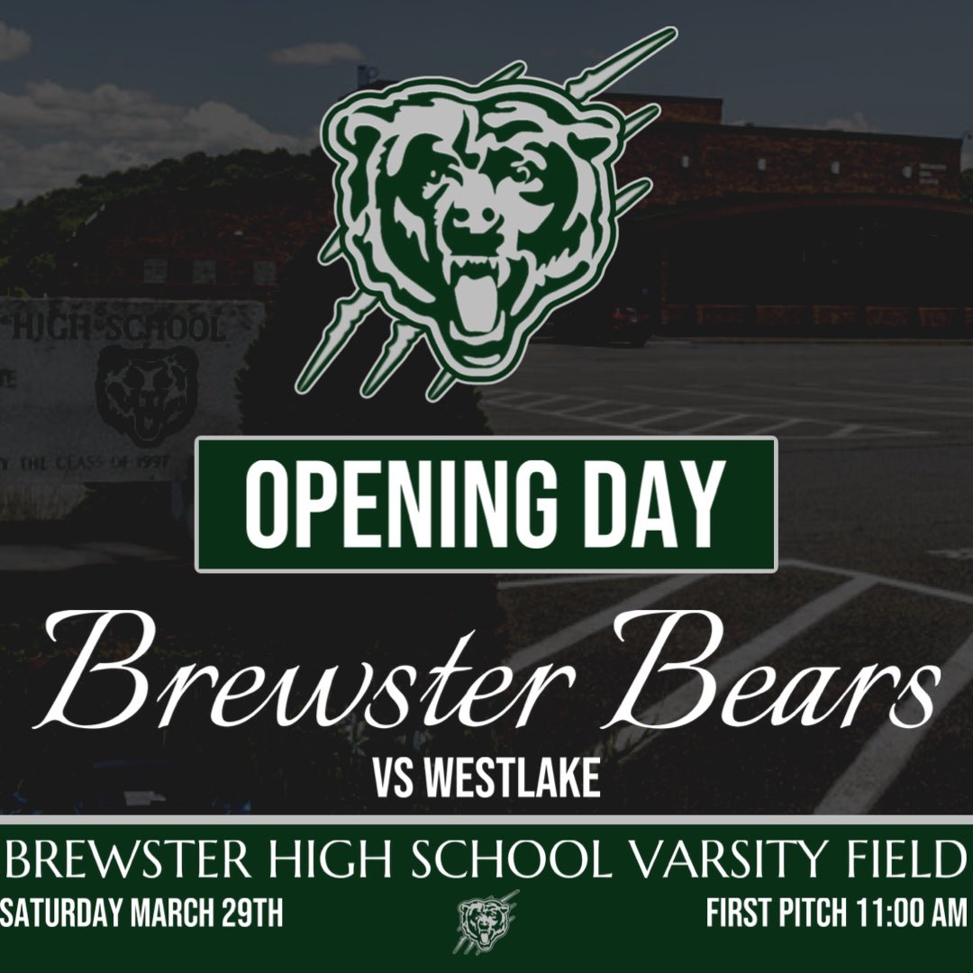 TOMORROW!! <a href="/BCSD_Athletics/">Brewster Athletics</a> <a href="/brewsterschools/">Brewster Central School District</a> <a href="/lohudsports/">lohud sports</a> <a href="/DirectRays/">Ray Gallagher 🇺🇸</a> <a href="/rayteodora1/">Ray Teodora</a> <a href="/WestlakeHSBase/">Westlake HS Baseball</a>