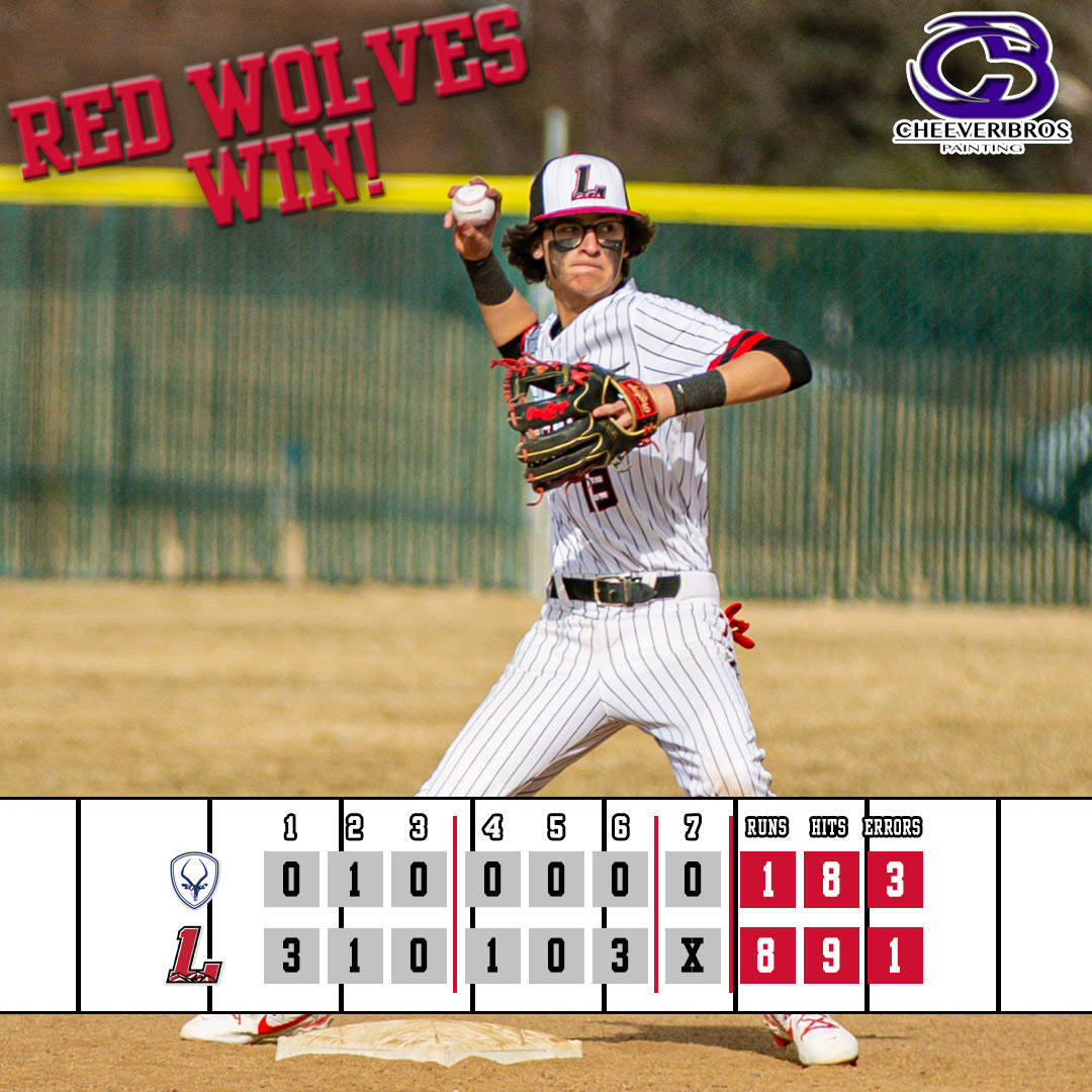 Loveland Redwolves Baseball (@redwolvesbsb) on Twitter photo Solid team win! On to the next!
#BeLoveland #BetheBest
<a href="/lhstweets/">Loveland HS</a> <a href="/TSDAthleticsR2J/">Thompson School District Athletics</a> <a href="/chsaa/">CHSAA</a>
#cheeverbrospainting Solid team win! On to the next!
#BeLoveland #BetheBest
<a href="/lhstweets/">Loveland HS</a> <a href="/TSDAthleticsR2J/">Thompson School District Athletics</a> <a href="/chsaa/">CHSAA</a>
#cheeverbrospainting