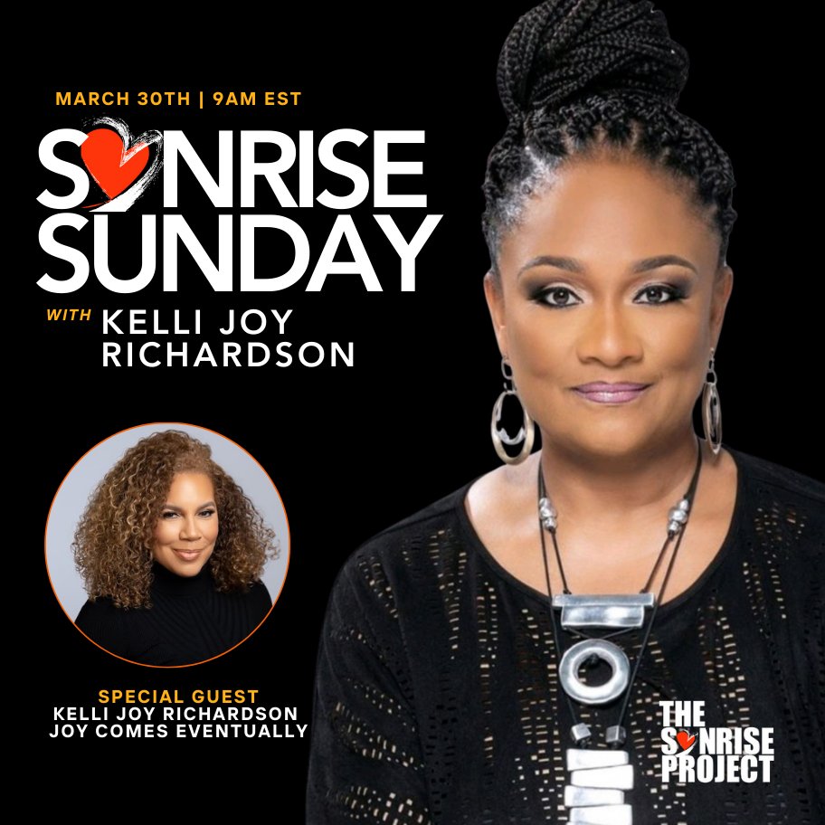 Join The Sonrise Project on Sunday, March 30th at 9 am EST as we welcome our CEO/Founder, Kelli Joy Richardson, to share her journey to a joy-filled and full life. 

Register at TheSonRiseProject.org