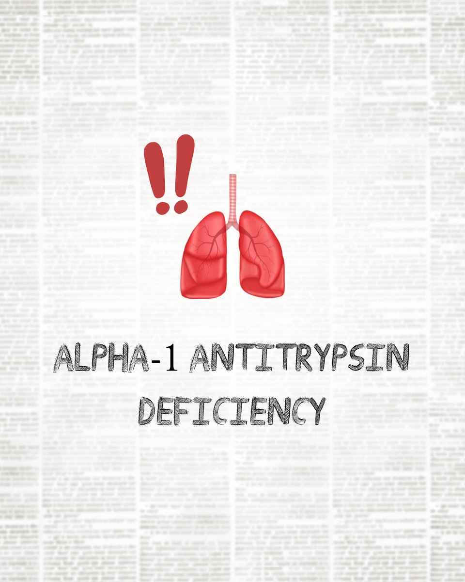 Alpha-1 Antitrypsin Deficiency is a genetic disorder caused by defective production of a protein called Alpha-1 antitrypsin, causing decreased activity of the protein in the lungs and a buildup of the protein in the liver, causing serious damage to both. bit.ly/3FKXWtr