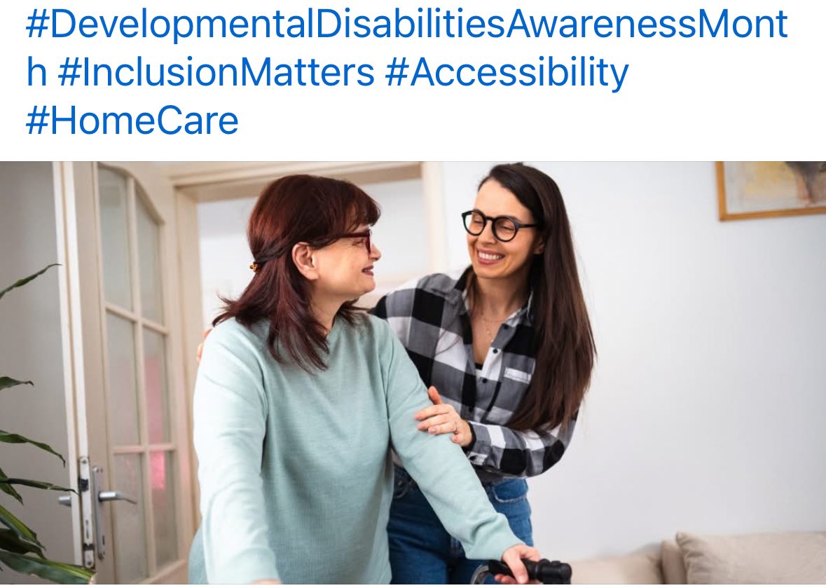 LadyCollettes's tweet image. ✨ SYNERGY HomeCare Gerontologist Dr. Macie P. Smith recently shared insight with Care.com about how home care can support adults with disabilities. Read here: bit.ly/42gSCGK

#DevelopmentalDisabilitiesAwarenessMonth #InclusionMatters #Accessibility #Home