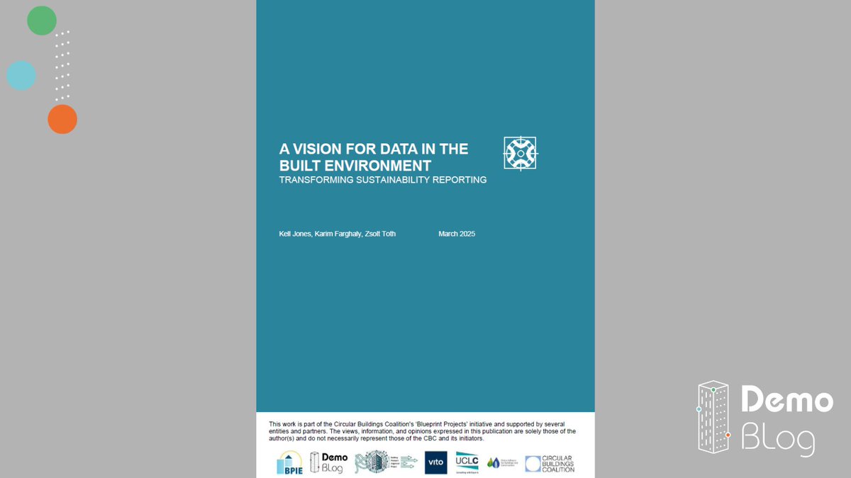 DemoBLogProject's tweet image. 🚀 New publication alert! What if data challenges in real estate &amp;amp; policymaking were solved?

&quot;A Vision for Data in the Built Environment&quot; explores how #DigitalBuildingLogbooks can streamline data management &amp;amp; decision-making ➡️ demo-blog.eu/news/news/new-…

#HorizonEU #HorizonProject
