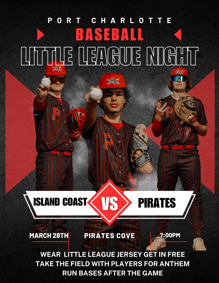 Gameday!!! Little league night at Harbor Nissan Stadium at Pirates Cove!!!