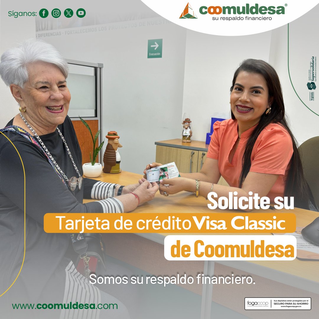 Coomuldesa's tweet image. 💳✨ No deje pasar esta oportunidad, obtenga la llave para cumplir sus sueños. ¡Solicite su tarjeta crédito hoy mismo! 🚀
#Coomuldesa #TarjetaDeCrédito #SuRespaldoFinanciero