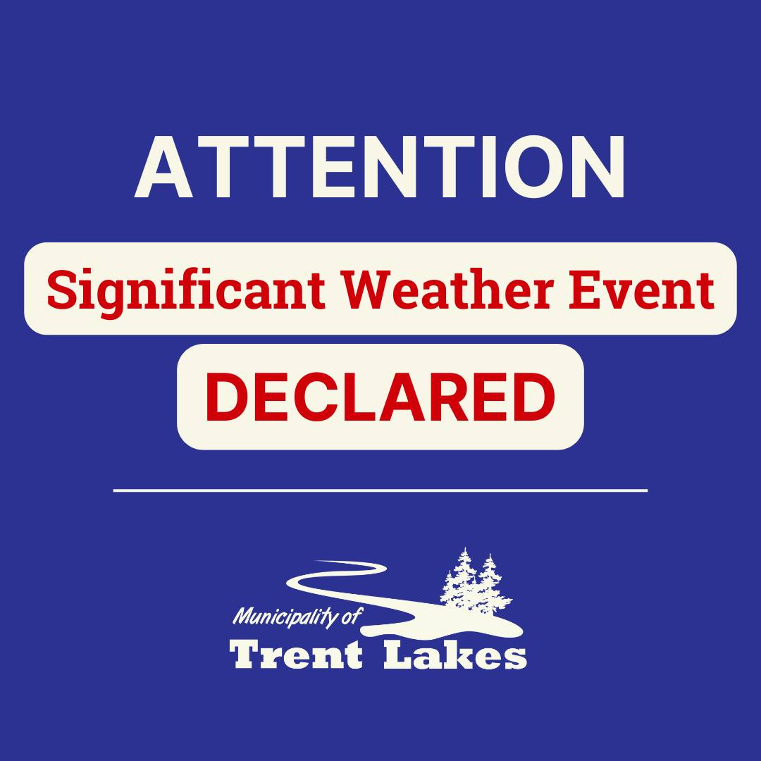 The Municipality of Trent Lakes has declared a significant weather event.

Major ice storm this weekend. 🌧️

When:
This evening (Friday, March 28) into Sunday afternoon.

Read full alert: trentlakes.ca/news/posts/sig…