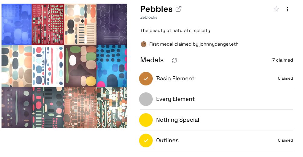 You can now claim Medals for your Pebbles.

Join me on Shape 
stack.shape.network/Arsonic?ref=tc…