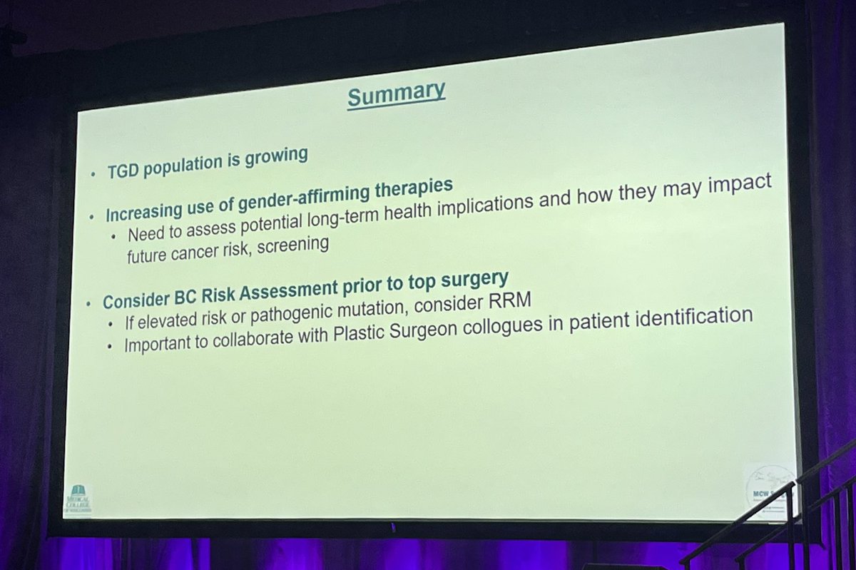 Olga Kantor MD, MS, FACS (@okantormd) on Twitter photo Excellent talk by <a href="/ChandlerCortina/">Chandler S Cortina, MD</a> on a thoughtful approach to breast cancer screening in the transgender and gender diverse population #SSO2025 <a href="/MedicalCollege/">Medical College of Wisconsin</a> Excellent talk by <a href="/ChandlerCortina/">Chandler S Cortina, MD</a> on a thoughtful approach to breast cancer screening in the transgender and gender diverse population #SSO2025 <a href="/MedicalCollege/">Medical College of Wisconsin</a>