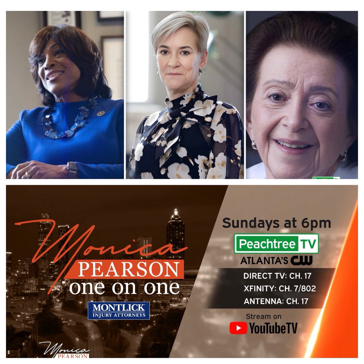 Monica Kaufman Pearson (@monicakpearson) on Twitter photo Trailblazers: Dr. Valerie Montgomery Rice <a href="/MSMEDU/">Morehouse School of Medicine</a>, Hala Moddelmog <a href="/TheWoodruff/">Woodruff Arts Center</a> and Cardiologist, Dr. Nanette Wenger <a href="/GradyHealth/">GradyHealth</a> and <a href="/EmoryMedicine/">Emory School of Medicine</a>. Join me for their inspirational stories of being the “firsts,” and how they succeeded in spite of challenges. Trailblazers: Dr. Valerie Montgomery Rice <a href="/MSMEDU/">Morehouse School of Medicine</a>, Hala Moddelmog <a href="/TheWoodruff/">Woodruff Arts Center</a> and Cardiologist, Dr. Nanette Wenger <a href="/GradyHealth/">GradyHealth</a> and <a href="/EmoryMedicine/">Emory School of Medicine</a>. Join me for their inspirational stories of being the “firsts,” and how they succeeded in spite of challenges.