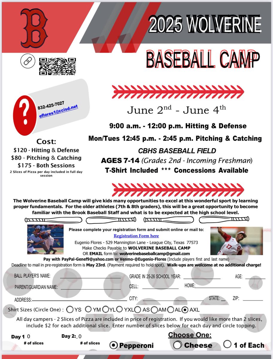 CBHS Baseball (@baseball_cbhs) on Twitter photo It's time for BASEBALL CAMP. Visit our website for the complete brochure and click the link below to register! forms.office.com/pages/response…
Clearbrookbaseball.com
<a href="/CCISDAthletics/">CCISD Athletics</a> <a href="/ClearBrookHS/">Clear Brook HS</a> It's time for BASEBALL CAMP. Visit our website for the complete brochure and click the link below to register! forms.office.com/pages/response…
Clearbrookbaseball.com
<a href="/CCISDAthletics/">CCISD Athletics</a> <a href="/ClearBrookHS/">Clear Brook HS</a>