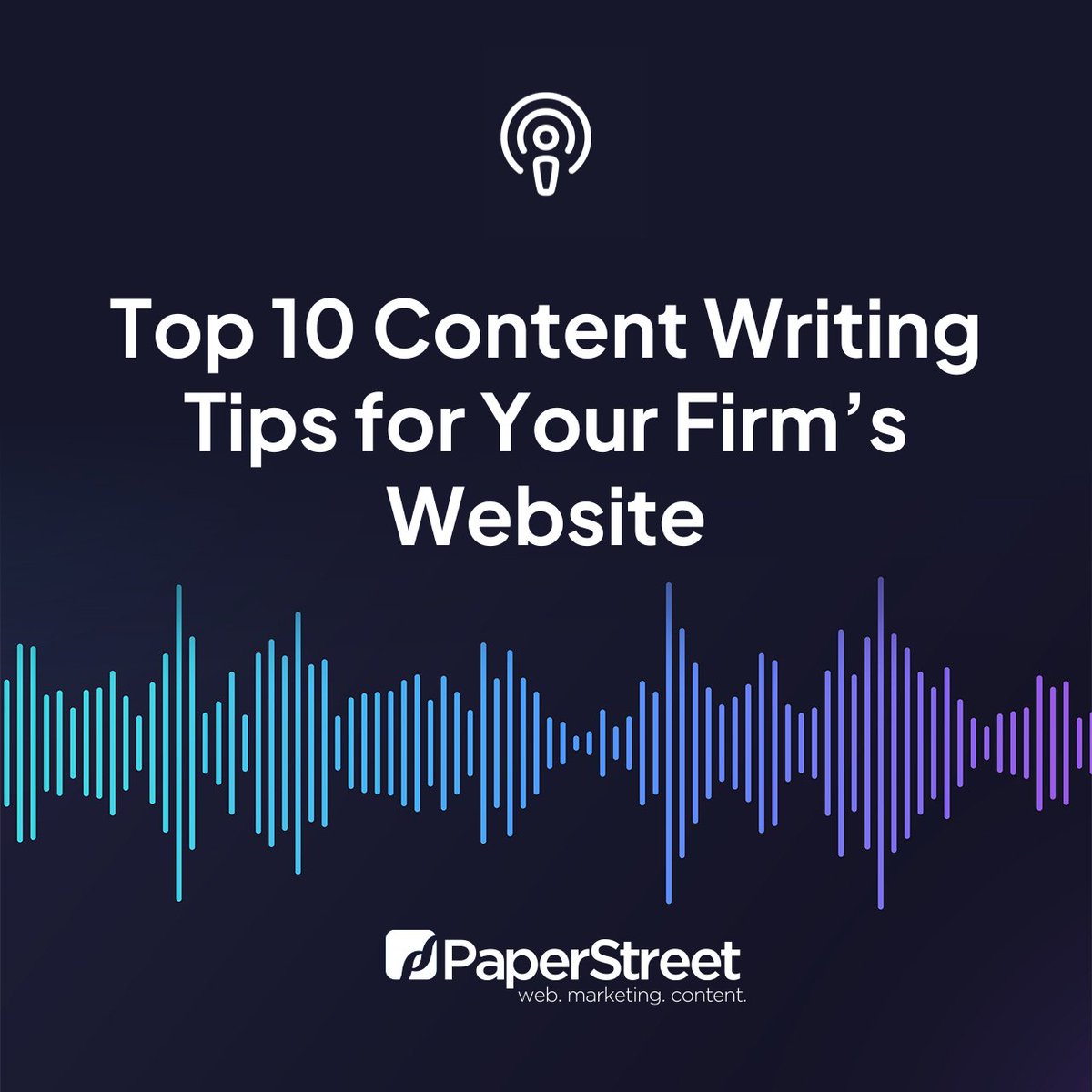 paperstreet's tweet image. Writing for lawyers is one thing—writing for clients is another. 📝 

In this LEXclusive episode, Nancy &amp;amp; Allison share the top 10 tips for writing #webcontent that works for people &amp;amp; search engines.

Hit play &amp;amp; learn more ▶️ bit.ly/41Bd9Wc #contentmarketing #podcast