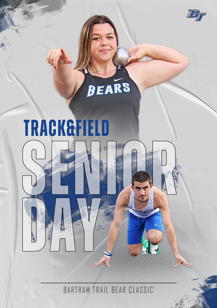 Bartram Trail Athletics ๐ป (@bt_athletics) on Twitter photo ๐๐ซ๐๐๐ค & ๐
๐ข๐๐ฅ๐
๐๐พโโ๏ธ <a href="/BTXCTrack/">Bartram Trail XC/T&F</a>
๐๏ธ Saturday
๐Bartram Trail
#GoBears๐ป ๐๐ซ๐๐๐ค & ๐
๐ข๐๐ฅ๐
๐๐พโโ๏ธ <a href="/BTXCTrack/">Bartram Trail XC/T&F</a>
๐๏ธ Saturday
๐Bartram Trail
#GoBears๐ป