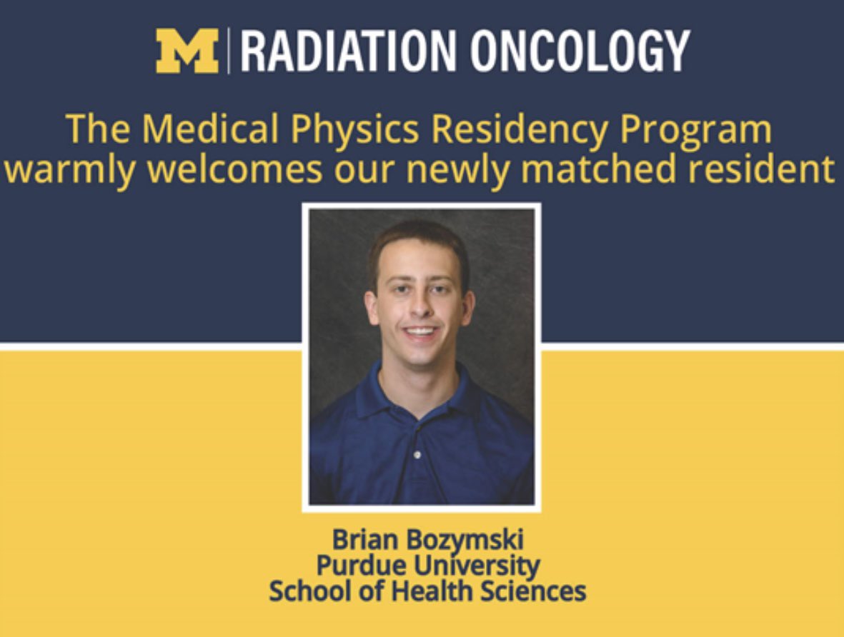 Daniel Chang (@dan_changmd) on Twitter photo Congratulations <a href="/UMichRadOnc/">UMich Rad Onc</a> once again for the addition of another outstanding resident to our family, this time for our Medical Physics residency program! Welcome Brian! #goblue Congratulations <a href="/UMichRadOnc/">UMich Rad Onc</a> once again for the addition of another outstanding resident to our family, this time for our Medical Physics residency program! Welcome Brian! #goblue