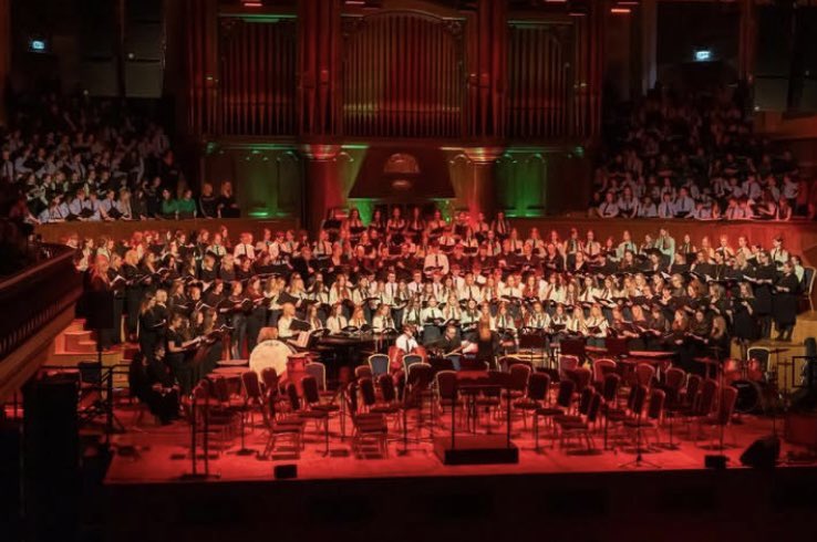 What a night! A wonderful celebration of music at our Centenary Concert in the Ulster Hall! We had over 350 singers on stage for our finale performing Les Miserables Medley!