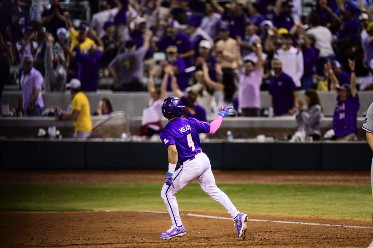 LSUbaseball's tweet photo. Let’s get The Box rockin’ again tonight 🔥 https://t.co/62iPHoMqhQ