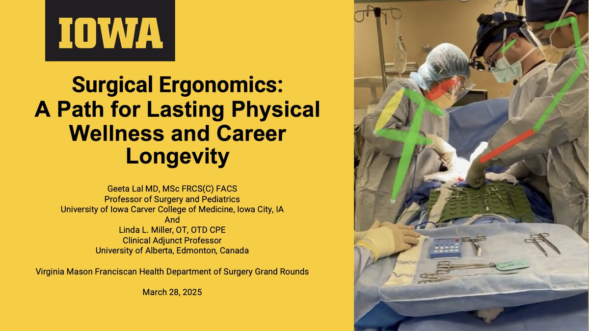 Geeta Lal (@geetalalmd) on Twitter photo Great start to the day today presenting (virtual) Grand Rounds with Linda Miller!
#SurgicalErgonomics #wellnesstips
<a href="/SocSurgErgo/">Society of Surgical Ergonomics</a> <a href="/SurgErgonomics/">Surgical Ergonomics</a> <a href="/AmCollSurgeons/">American College of Surgeons</a> Great start to the day today presenting (virtual) Grand Rounds with Linda Miller!
#SurgicalErgonomics #wellnesstips
<a href="/SocSurgErgo/">Society of Surgical Ergonomics</a> <a href="/SurgErgonomics/">Surgical Ergonomics</a> <a href="/AmCollSurgeons/">American College of Surgeons</a>
