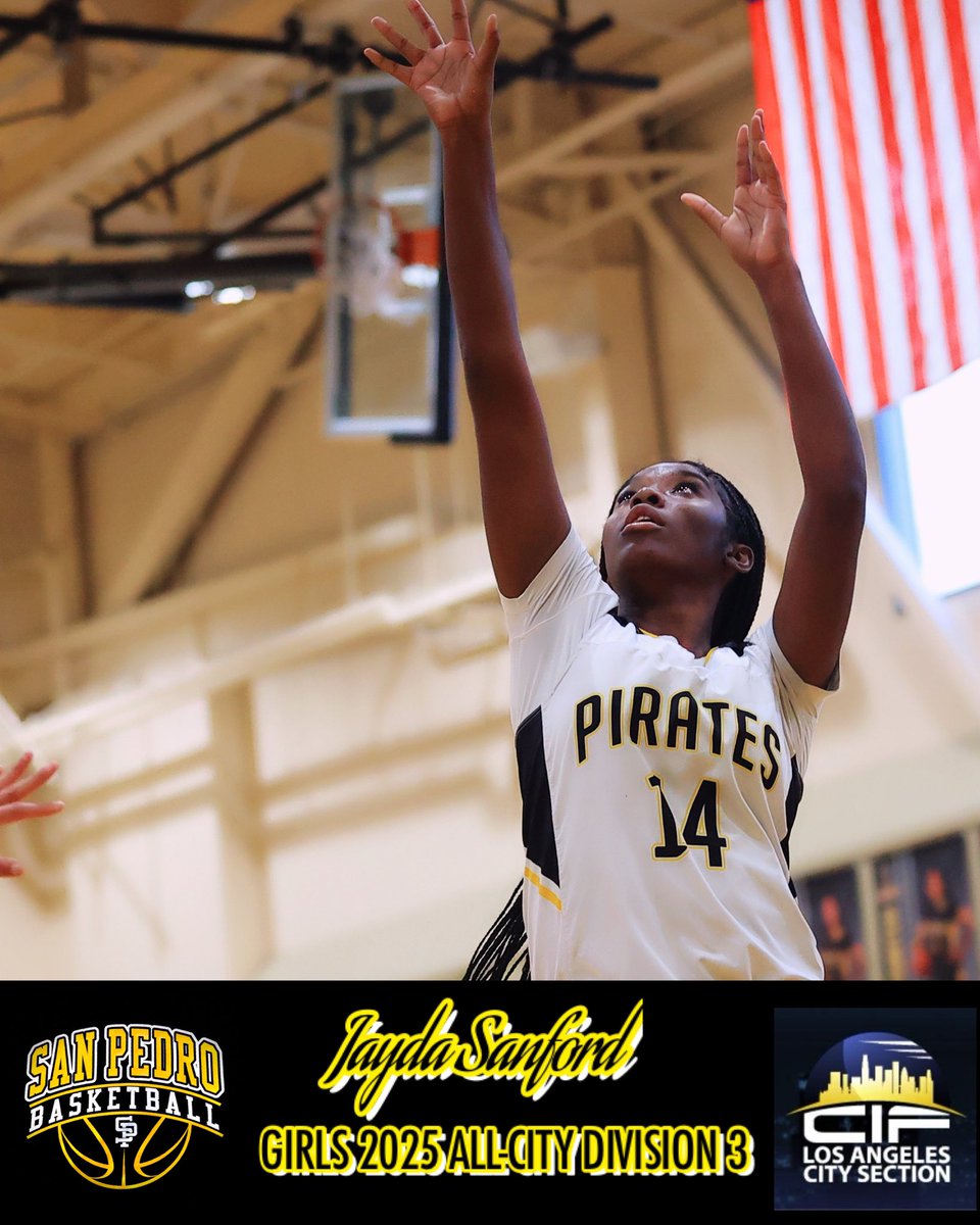 San Pedro Pirate Basketball (@sphs_piratebb) on Twitter photo Congratulations to our 2025 All-<a href="/CIFLACS/">CIF LA City Section</a> boys & girls selections!
BOYS D-1
Zach Saavedra, G, sr.
GIRLS D-3
Madison Adrid, G, jr.
Jayda Sanford, F, jr.
Saavedra is a two-time All-City selection! Adrid & Sanford were also All-City in flag football. <a href="/breezepreps/">Breeze Varsity</a> <a href="/latsondheimer/">eric sondheimer</a> Congratulations to our 2025 All-<a href="/CIFLACS/">CIF LA City Section</a> boys & girls selections!
BOYS D-1
Zach Saavedra, G, sr.
GIRLS D-3
Madison Adrid, G, jr.
Jayda Sanford, F, jr.
Saavedra is a two-time All-City selection! Adrid & Sanford were also All-City in flag football. <a href="/breezepreps/">Breeze Varsity</a> <a href="/latsondheimer/">eric sondheimer</a>