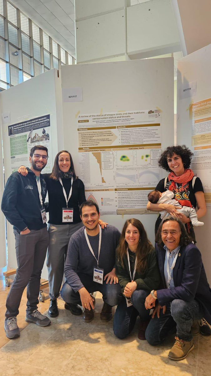 We got the winners 🏆🏆

The poster: “A review of the status of steppe birds and their habitats: conservation status and threats” got the first award and here are its authors 🥇