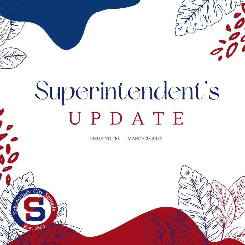 Please click on the link to open Superintendent Cotto's video update for this week:  schenectadyschools.org/o/scsd/page/di…

Have a great weekend.

 ** Reminder:  No School on Monday, March 31 **