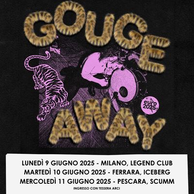 GOUGE AWAY, una ventata di hardcore in Italia per tre tappe a giugno! #gougeaway: metal.it/note.aspx/9747…