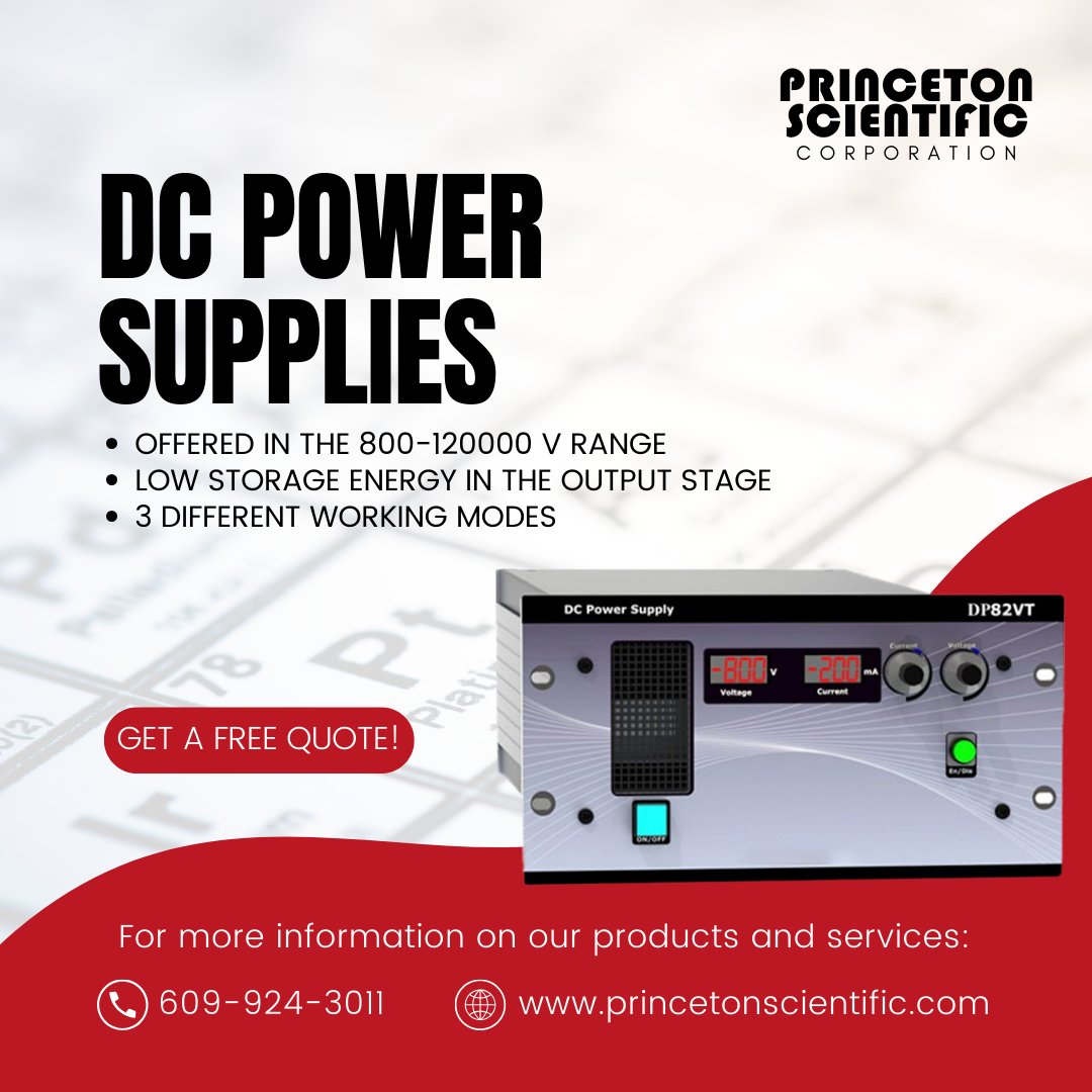 Princeton_Sci's tweet image. Consistency meets performance in our **DC Power Supplies** – designed for demanding lab applications. #PrecisionPower   #ElectronicsLab #ScientificGear #LabPerformance