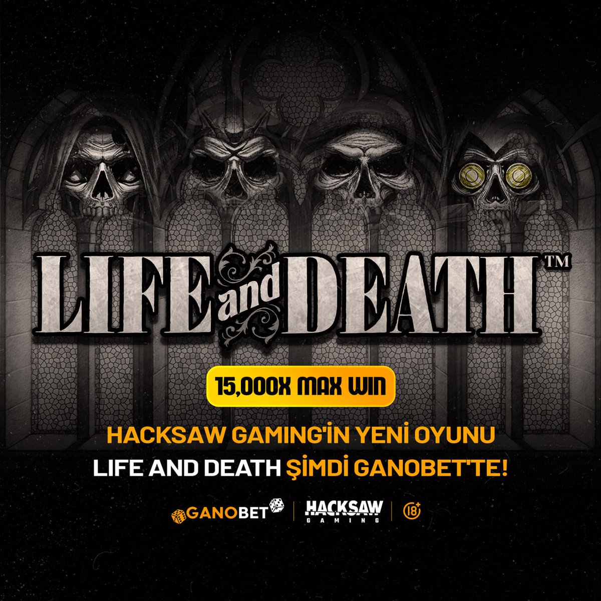 ☠️Life and Death! Siyah-Beyaz Gerilim, Renkli Kazançlar!

💯Wild'lı, çarpanlı, yüksek volatiliteli bir Hacksaw Gaming eseri!

15.000x Max Win!

🔥Hayat mı, ölüm mü? Cevabı şansınız belirlesin! Hemen oyna! (ganobet427.com/tr/play-game/?…)