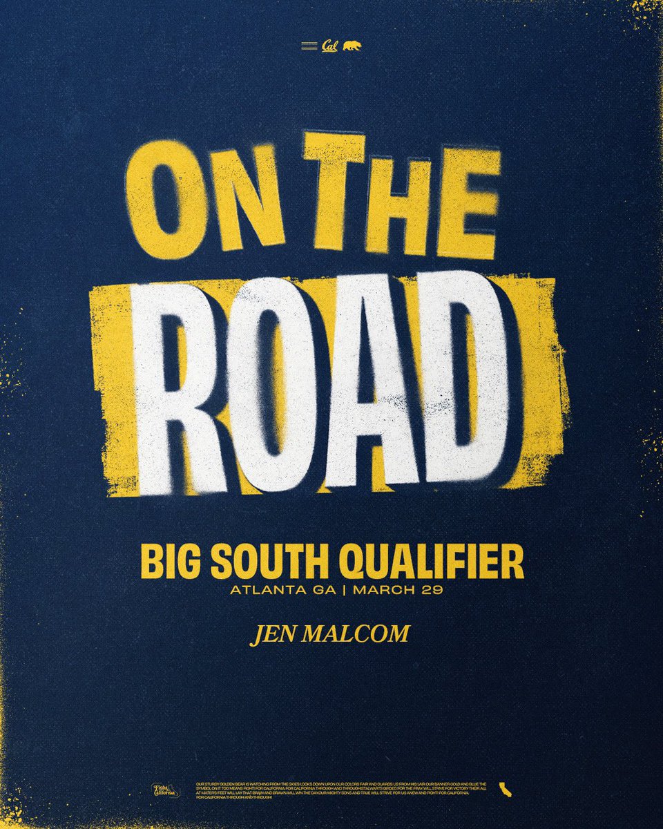 CalVolleyball's tweet photo. 𝐎𝐧 𝐭𝐡𝐞 𝐑𝐨𝐚𝐝 ✈️

Three different tournaments, three different Cal Volleyball coaches seeking future Bears!

🏐 Big South Qualifier - H. C. Jen Malcom
🏐 Pacific Northwest Qualifier #2 - A. C. Cole Murray
🏐 Northern Lights Qualifier - A. C. Alyssa Andreno https://t.co/3jynEKS4VD