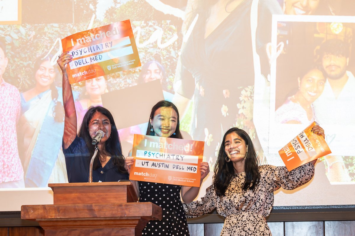 One week out from #Match2025, and we are still celebrating our students' 100% match. Not to mention looking forward to welcoming 170 new doctors to Austin this summer! Learn more about Match Day at Dell Med: bit.ly/4bZT3sB