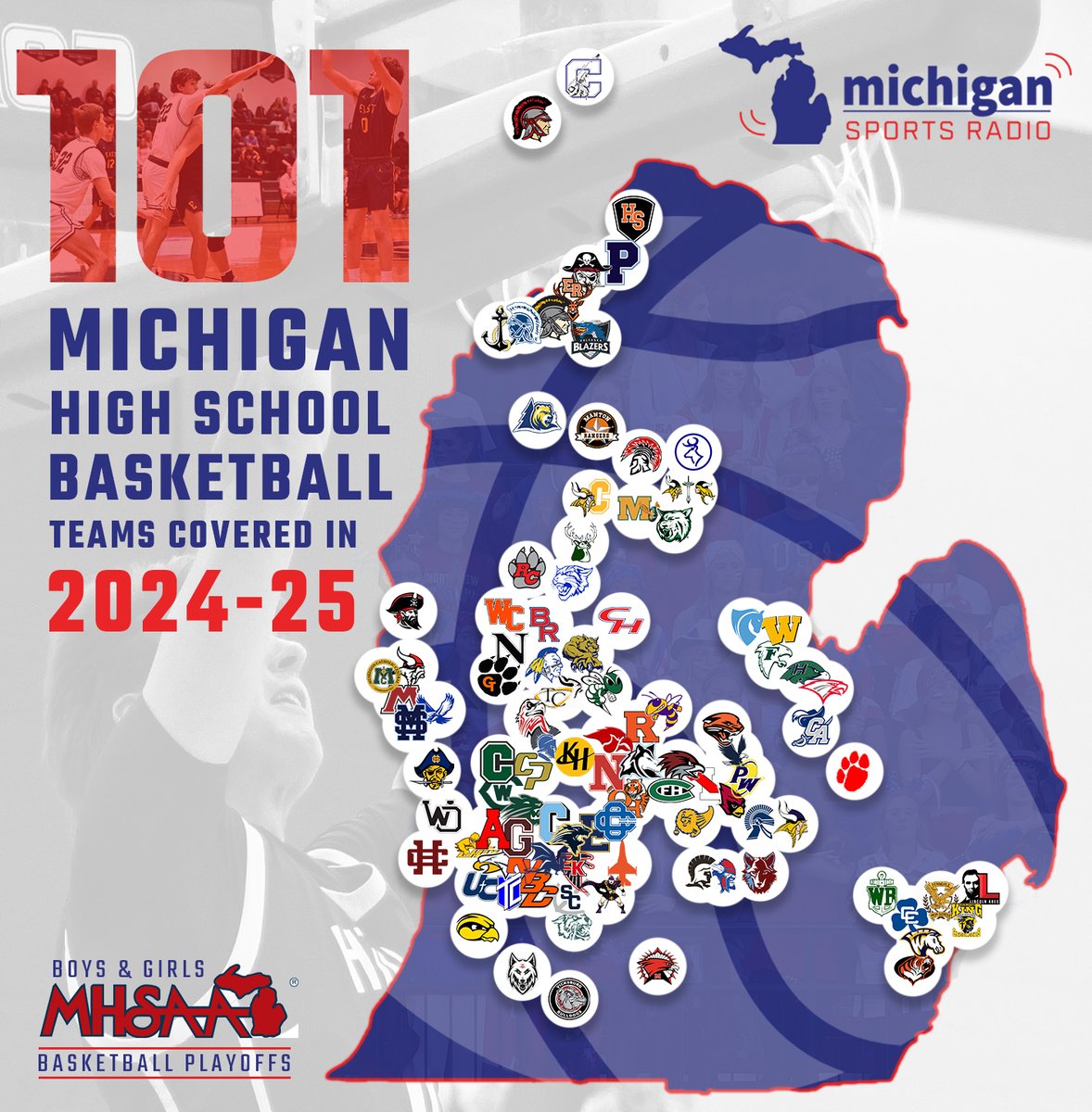The 2024-25 Basketball Season is in the books and we want to be sure to thank all the 101 high school programs, faculty, coaches, players, staff and fans!