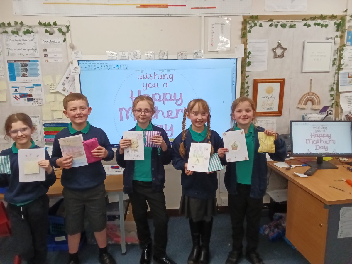 We have being thinking about our mums and have got them a little something for Sunday to show them how much we love and appreciate them in Year 3. #care