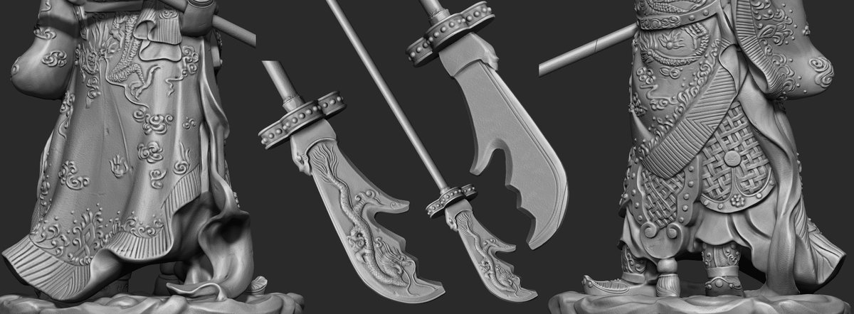 Guan-Yu 關羽 Character HighpolySculpture start to end worked in Zbrush you can purchase this character in my store #Realism #CharacterDesign #CharacterModeling #anthonyhopkins #portrait #characterstudy #learning #facestudy #zbrush #photoshop #charactersculpting #characterlikeness