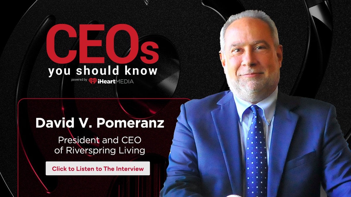 Z100 New York (@z100newyork) on Twitter photo Check out this week's CEOs You Should Know Podcast, where we sat down with David V Pomeranz CEO of RiverSpring Living, for an inspiring episode. David shares his passion for reimagining aging, the incredible work RiverSpring is doing to support older adults, and how leadership Check out this week's CEOs You Should Know Podcast, where we sat down with David V Pomeranz CEO of RiverSpring Living, for an inspiring episode. David shares his passion for reimagining aging, the incredible work RiverSpring is doing to support older adults, and how leadership