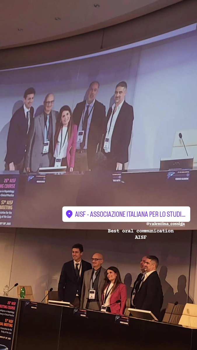 Best oral communication clinical AISF! Thanks to all my team and to <a href="/AisfFegato/">AISF - Associazione Italiana Studio Fegato</a>! <a href="/UninaIT/">Unina Federico II</a> #livertwitter #liverunit #aisf2025