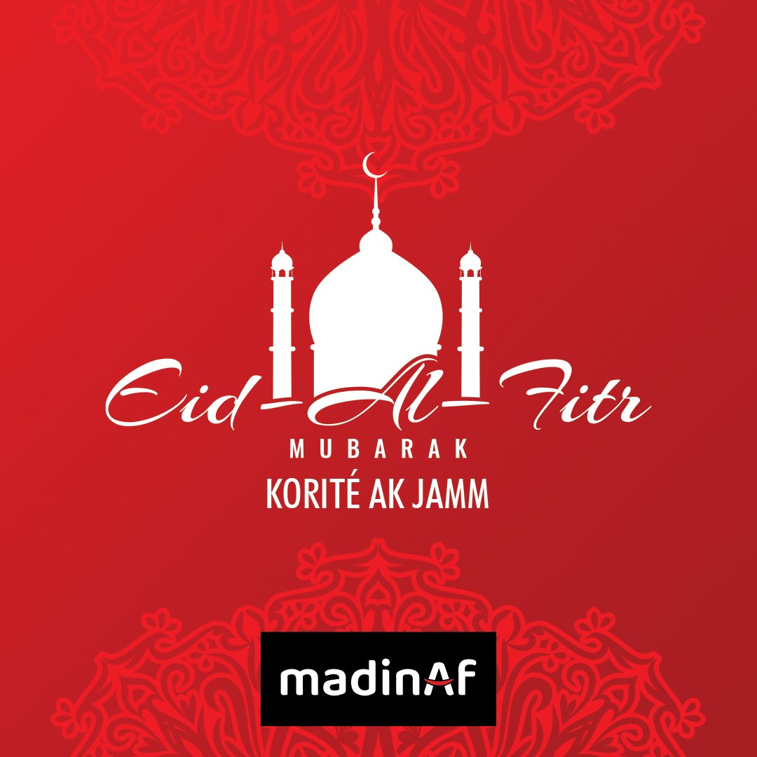 Madinaf__'s tweet photo. En cette belle occasion de partage et de gratitude, nous vous adressons nos meilleurs vœux de paix. Que la Korité soit remplie de moments précieux avec vos proches et de belles bénédictions.

Eid  Mubarak à tous !

#Eidmubarak #Korité2025
#Madinaf https://t.co/C0BKmG5HAd