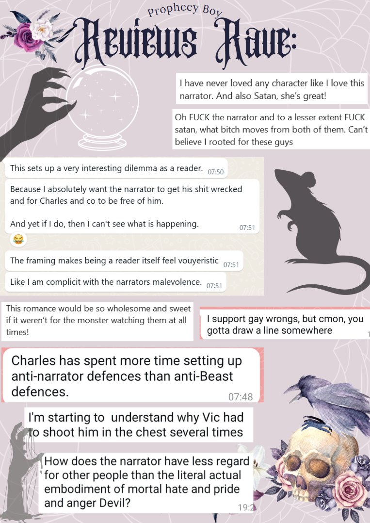 The prophecies said the world would end. They didn't say that Charles would be the idiot responsible. Now the Devil walks free, a seer who predicts failure has joined the fight, and Charles's obsessive ex is watching from the shadows, narrating every mistake.
#UnhingedPit #Q #F
