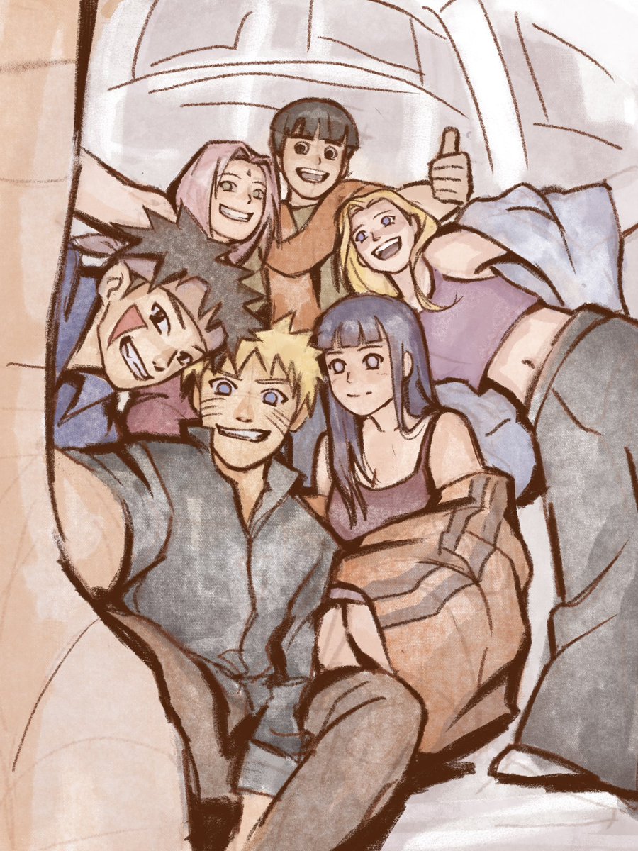 The yappers have convinced Hinata to go out with them 😌💜

#NARUTO