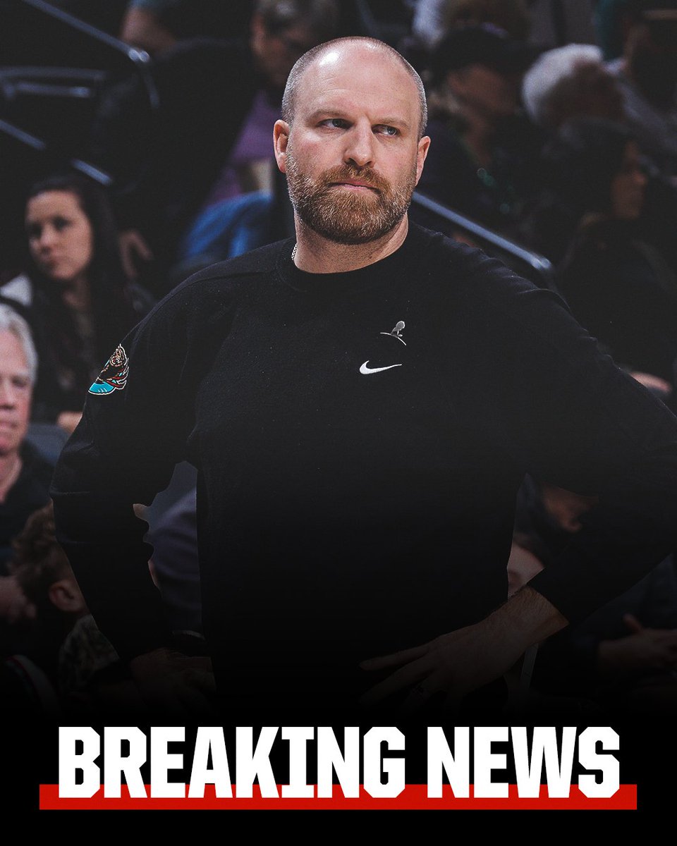 espn's tweet photo. Breaking: The Grizzlies have parted ways with head coach Taylor Jenkins, the team announced. https://t.co/iPOs4lvNTa