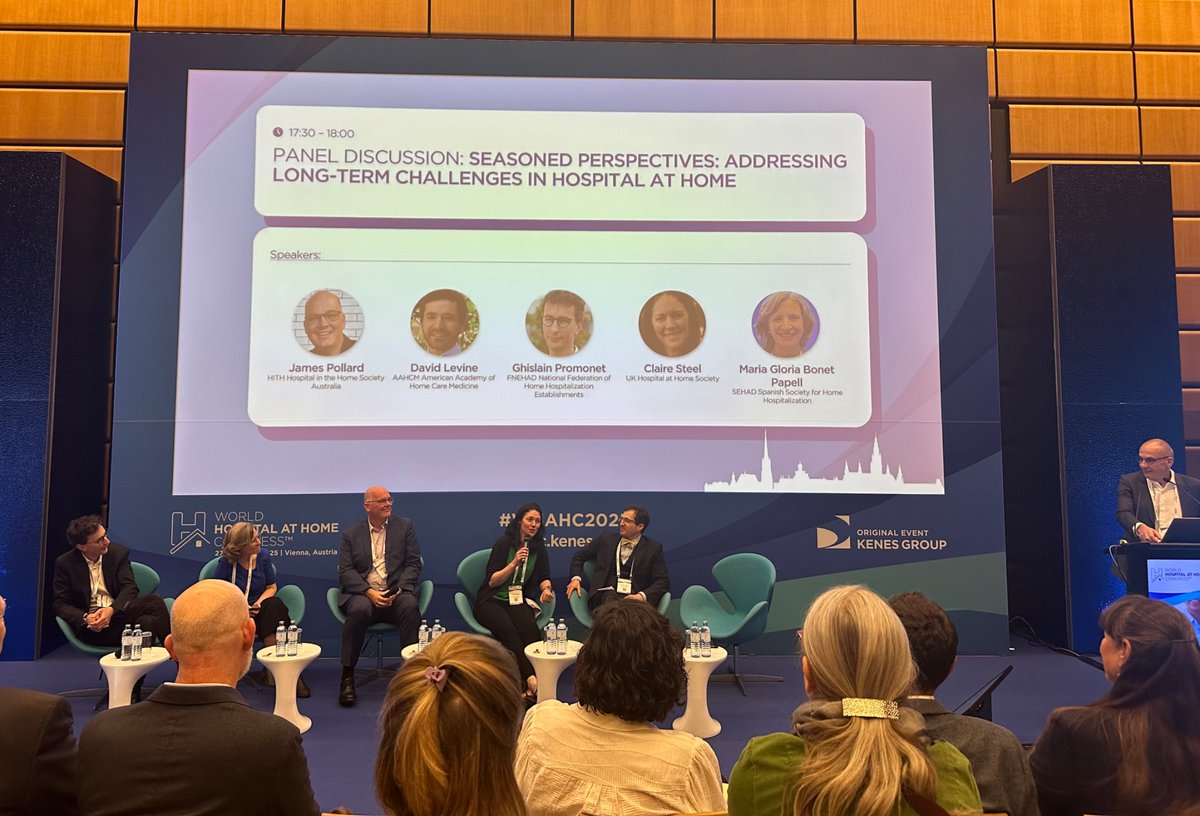 Our President <a href="/Clairesteel79/">Claire steel 💙</a> discussing our achievements #HospitalAtHome #WHAHC2025 <a href="/UKHaHSoc/">UK Hospital at Home Society</a>