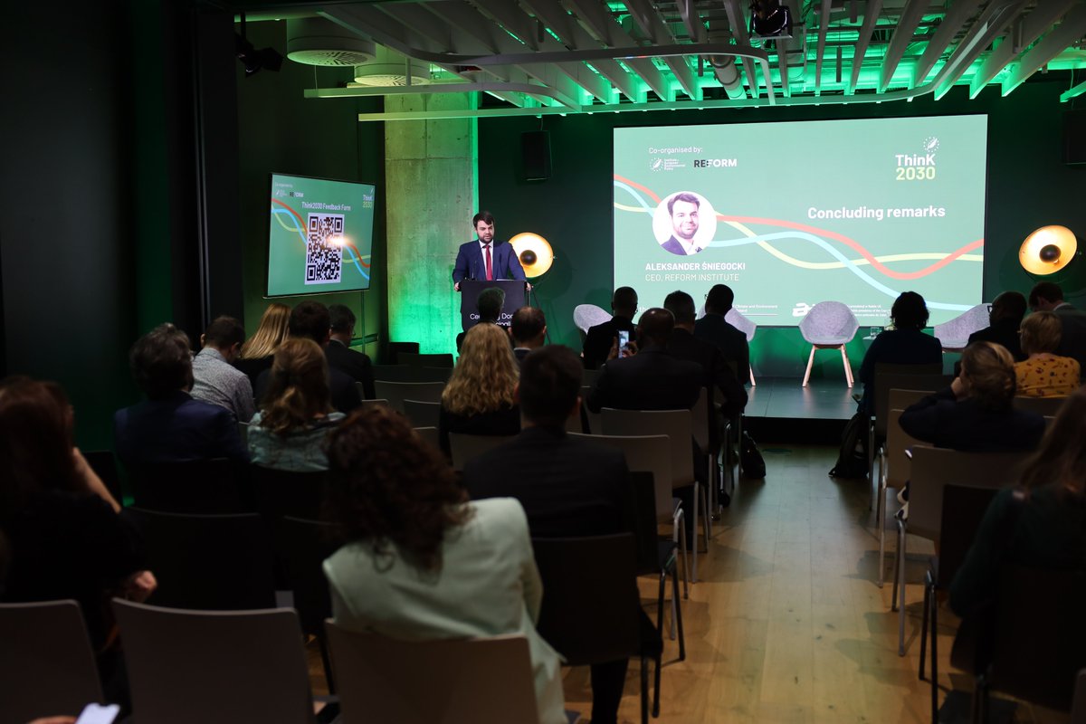 #Think2030 Dialogue Poland concluded with a speech from our CEO <a href="/ASniegocki/">Aleksander Śniegocki</a>.

🙌We are delighted to have provided a unique platform for discussion between so many different stakeholders with a wide and diverse range of expertise.

Summary of the event coming soon!
<a href="/IEEP_eu/">IEEP - Institute for European Environmental Policy</a>