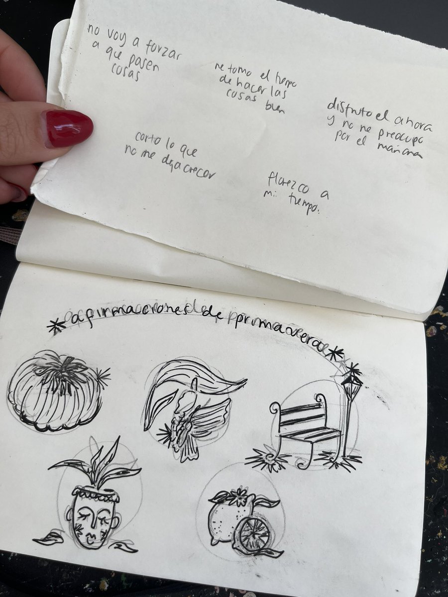 arriba la primavera abajo las demás estaciones