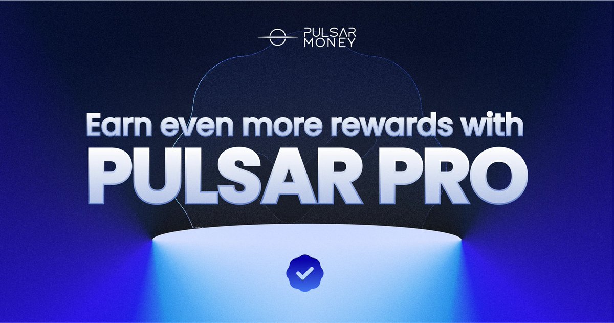 Introducing... Pulsar PRO! ⭐

Your premium subscription that offers up to 50% more rewards for Quests, KYC verification, and more! 🧵👇

Become a Pulsar PRO on pulsar.money/pro

<a href="/PulsarMvX/">ᕈulsar on MultiversX</a> send 2 EGLD to 250 reactions