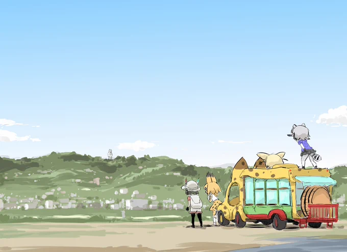 今回はけもフレシリーズ。波乱に満ちたアニメでしたね色々と #上手いとか下手とかそういうのは関係なく自分が気に入っている絵を4枚選ぶ 