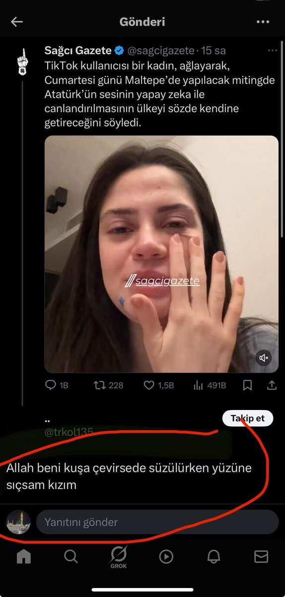 Yoruma bakar mısınız 😂🤣😂 hayır sonundaki kızım kelimesi ne 😂