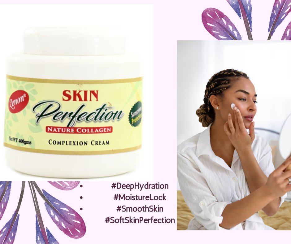 Zenoncosmetics's tweet photo. Zenon Skin Perfection is a moisturizing body cream enriched with essential vitamins, oils and collagen that penetrates deep down to restore and revitalize your skin.

Make your eid-el-fitr a memorable one by applying lavishly on skin Zenon Skin Perfection moisturizing body cream. https://t.co/ul5xJDIip5