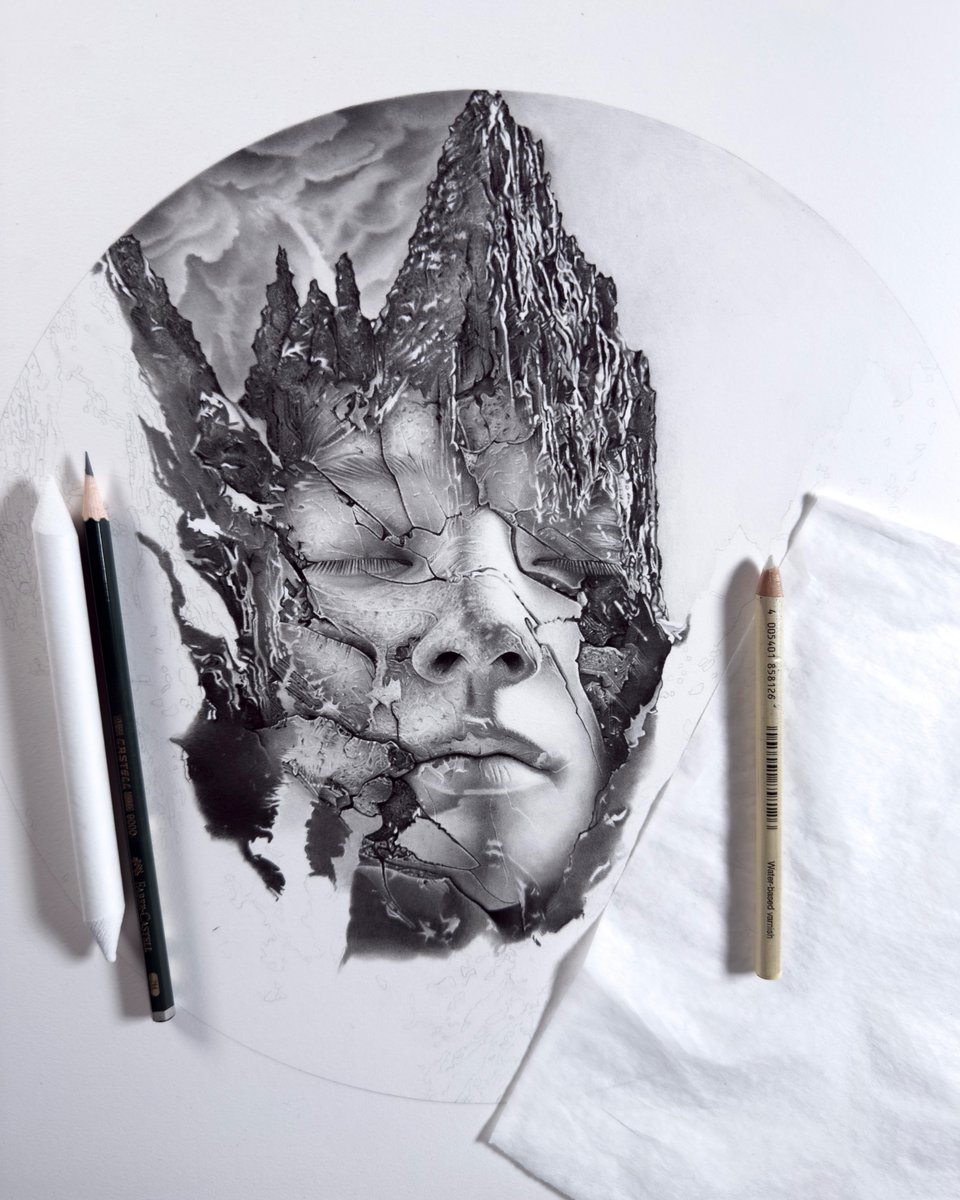 ThelemDJ's tweet photo. Some hand drawn artwork for a new track release, "Walking The Minarets". The new tune is out everywhere now on all the platforms. Unfortunately, couldn't get the drawing done in time for release day. Will share the finished version once complete. Stream/DL:https://t.co/t1WJ9l5E4H https://t.co/dfyht1cNNC