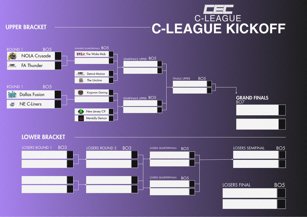 C-League Stage 1 Kickoff IS NOW LIVE! we will be streaming matches all day today, come join our discord and be a part of the largest cod console circuit in NA!