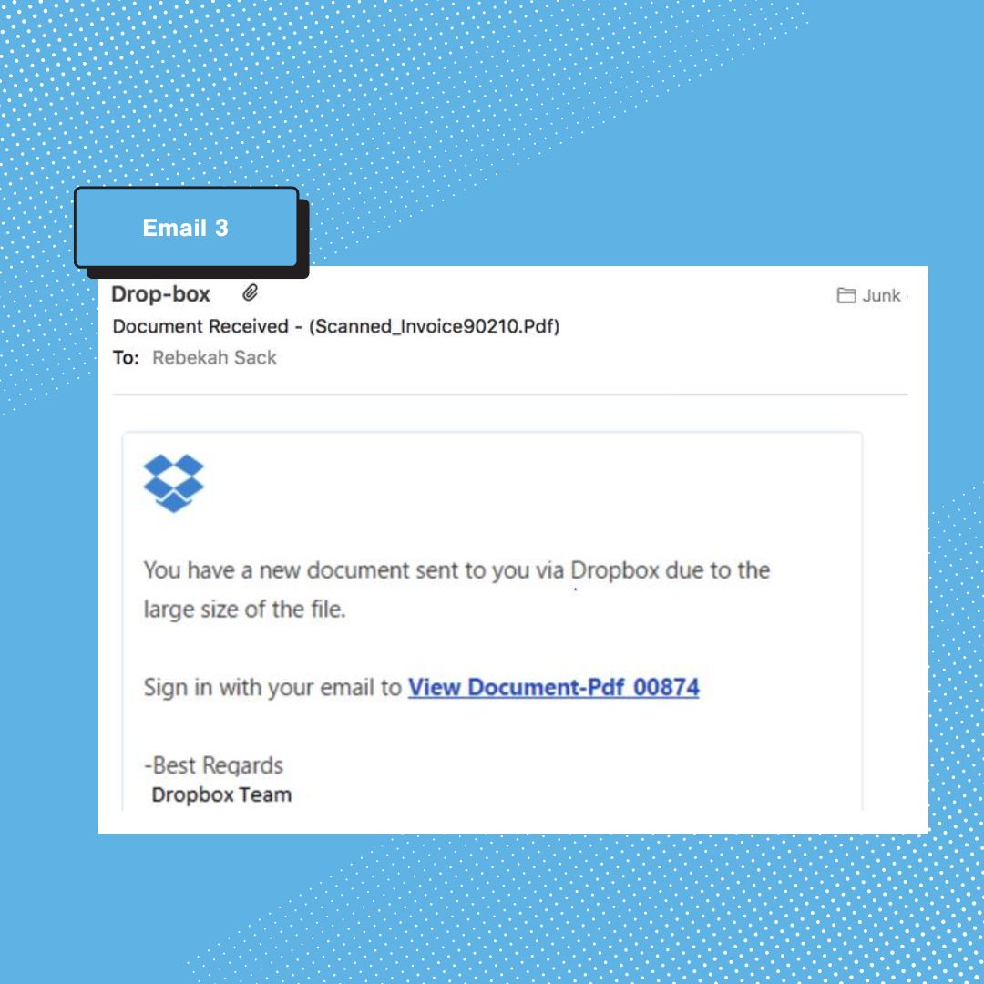 This Fraud Prevention Month, put your knowledge to the test! Review the following three emails and let us know which one you think is the phishing email and why!

Learn more about fraud prevention and how WECU ensures your safety and security at wecu.com/security.