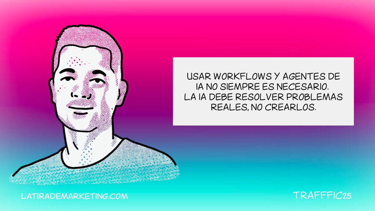 Hablemos de agentes de IA, workflows y automatizaciones con @natzirg . 
Usar con moderación y sin complicación.

<a href="/TRAFFFICpro/">TRAFFFIC</a>  #TRAFFFIC25