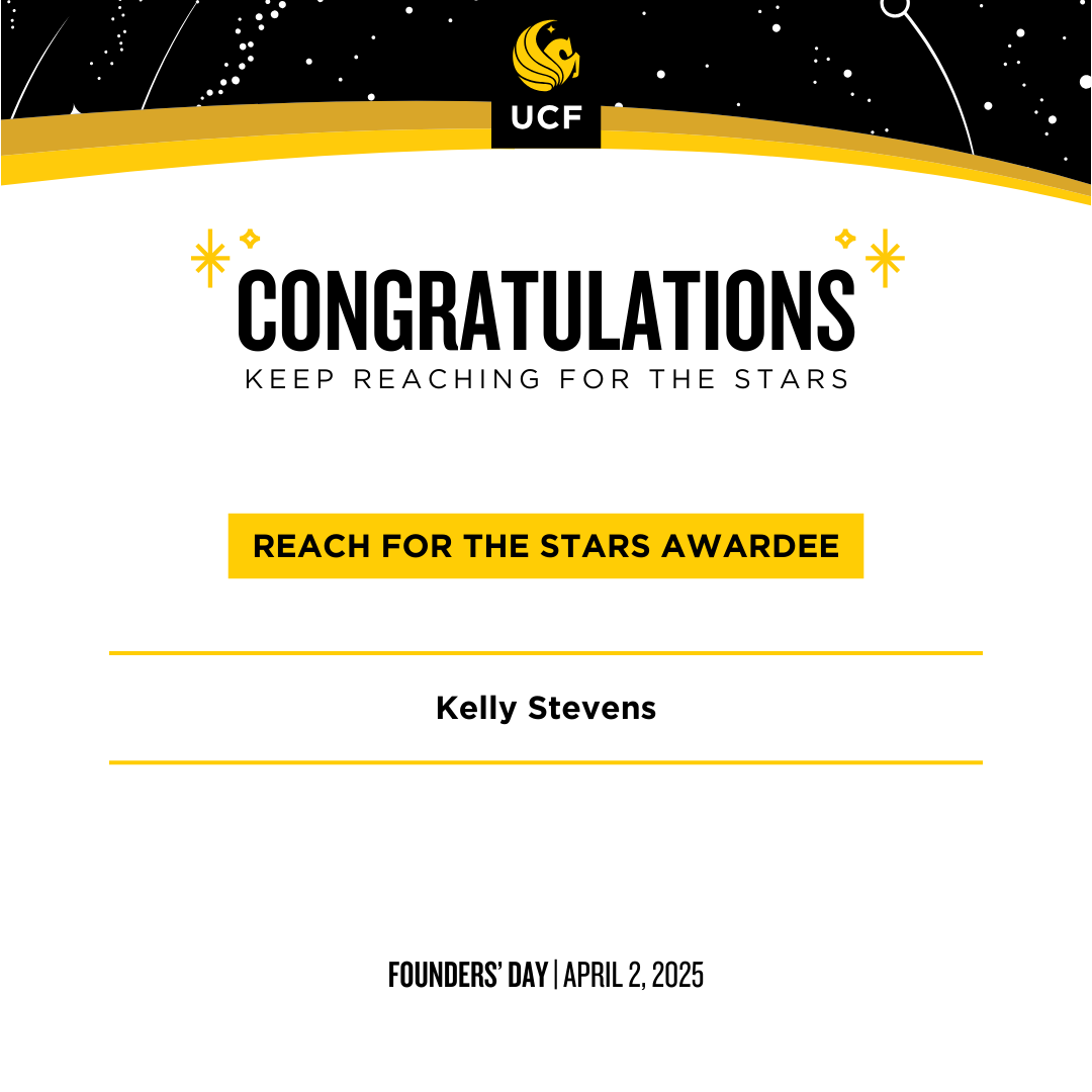 UCFCCIE (@ucfccie) on Twitter photo Kelly Stevens, <a href="/spaucf/">UCF School of Public Administration</a> assistant professor, was named a 2025 UCF Reach for the Stars honoree for her dedication to sustainable, resilient energy and environmental projects! The award recognizes faculty who advance knowledge through impactful research. 🌟
ucf.edu/news/profound-… Kelly Stevens, <a href="/spaucf/">UCF School of Public Administration</a> assistant professor, was named a 2025 UCF Reach for the Stars honoree for her dedication to sustainable, resilient energy and environmental projects! The award recognizes faculty who advance knowledge through impactful research. 🌟
ucf.edu/news/profound-…