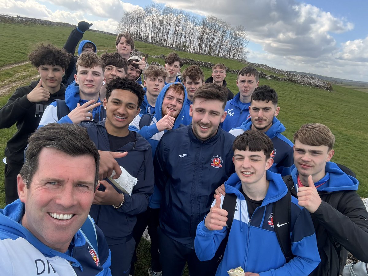 A brilliant team of learners 💙

Peak District 12 mile walk in the sunshine for our charity prostrate cancer.

So proud of all our brilliant learners raising awareness &amp; funds for a special illness. 

We now focus on qualifications, final matches &amp; our end of season tour.