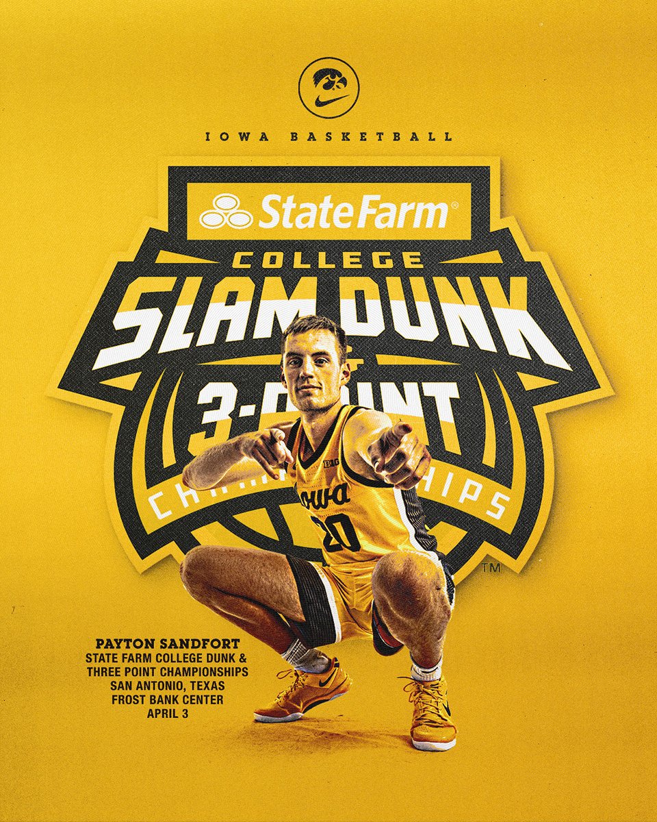 Iowa Men’s Basketball (@iowahoops) on Twitter photo From behind the arc one more time. 😏
<a href="/CollegeSLAM/">College Slam</a> x <a href="/payton_20_/">Payton Sandfort</a>
🔗: spr.ly/6014FKLJE
#Hawkeyes From behind the arc one more time. 😏
<a href="/CollegeSLAM/">College Slam</a> x <a href="/payton_20_/">Payton Sandfort</a>
🔗: spr.ly/6014FKLJE
#Hawkeyes